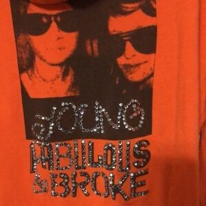Young‎ fabulous and broke orange hoodie size medium